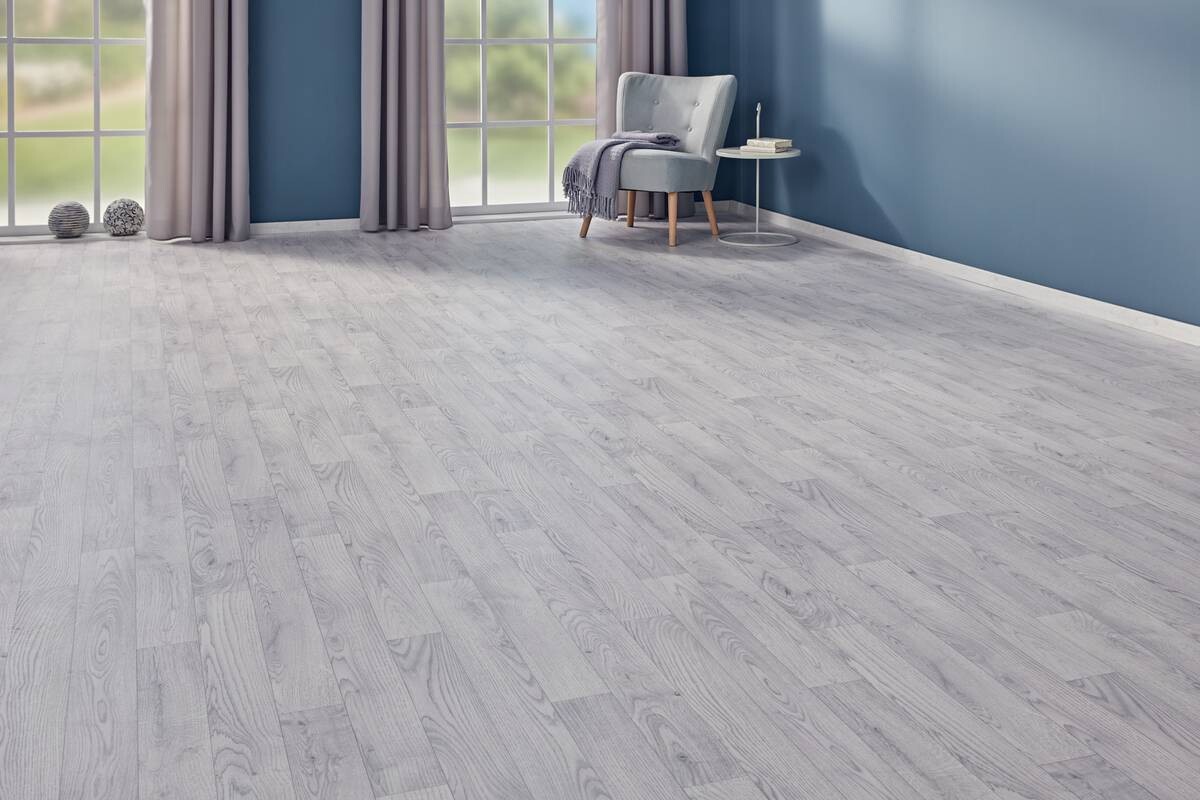 Vinylboden Novo weiß Eiche B: ca. 200 cm pro m²