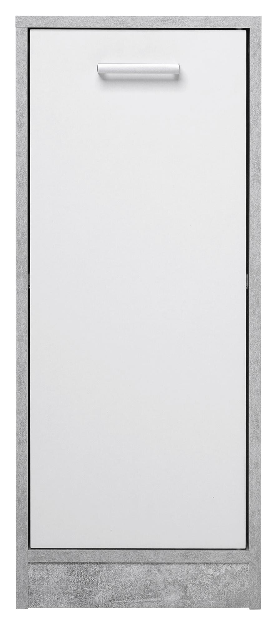 Bad-Set Madeira Beton Optik weiß B/H/T: ca. 123x76,5x28 cm