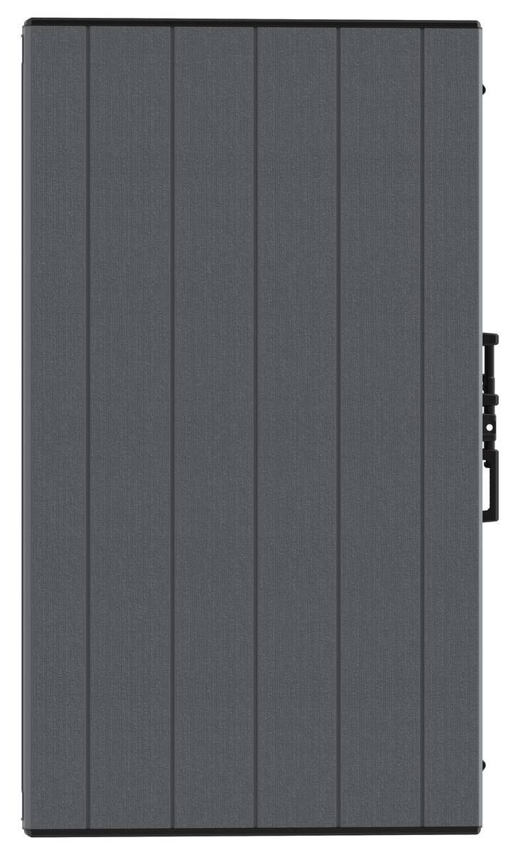 VCM Mülltonnenbox 2er StoreAway grau Kunststoff B/H/L: ca. 145x125x83 cm