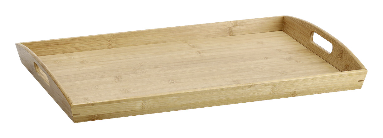 Zeller Serviertablett natur Bambus B/H/L: ca. 38x6x58 cm