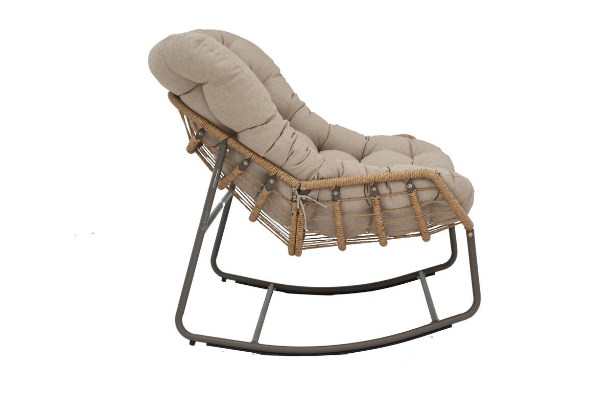 POCOline Gartenstuhl braun Stahl