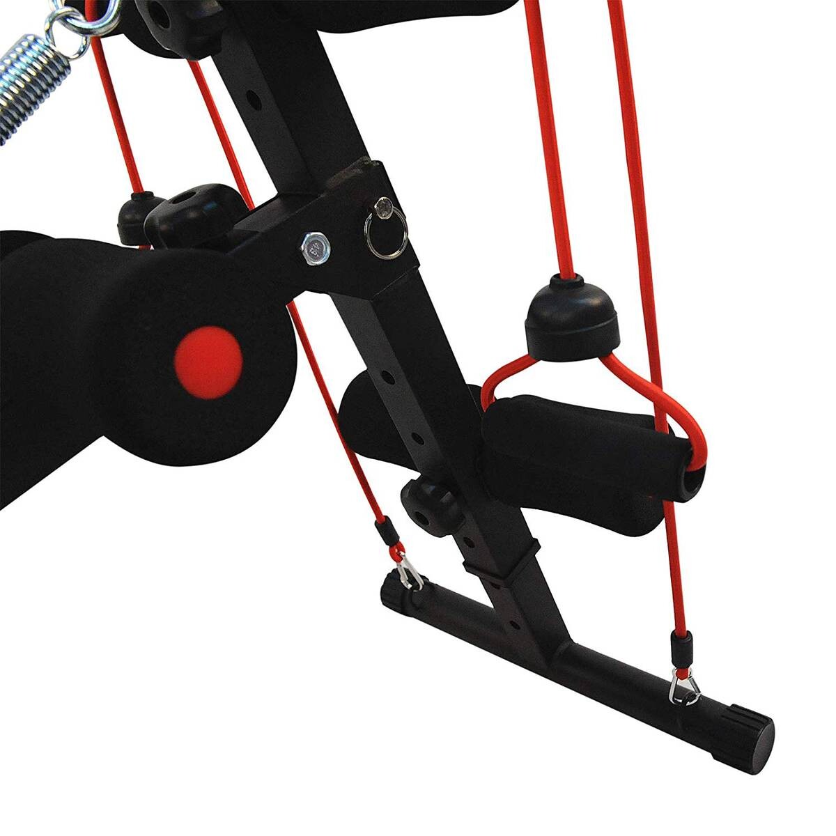 HOMCOM Sit-Up-Bank schwarz Stahl