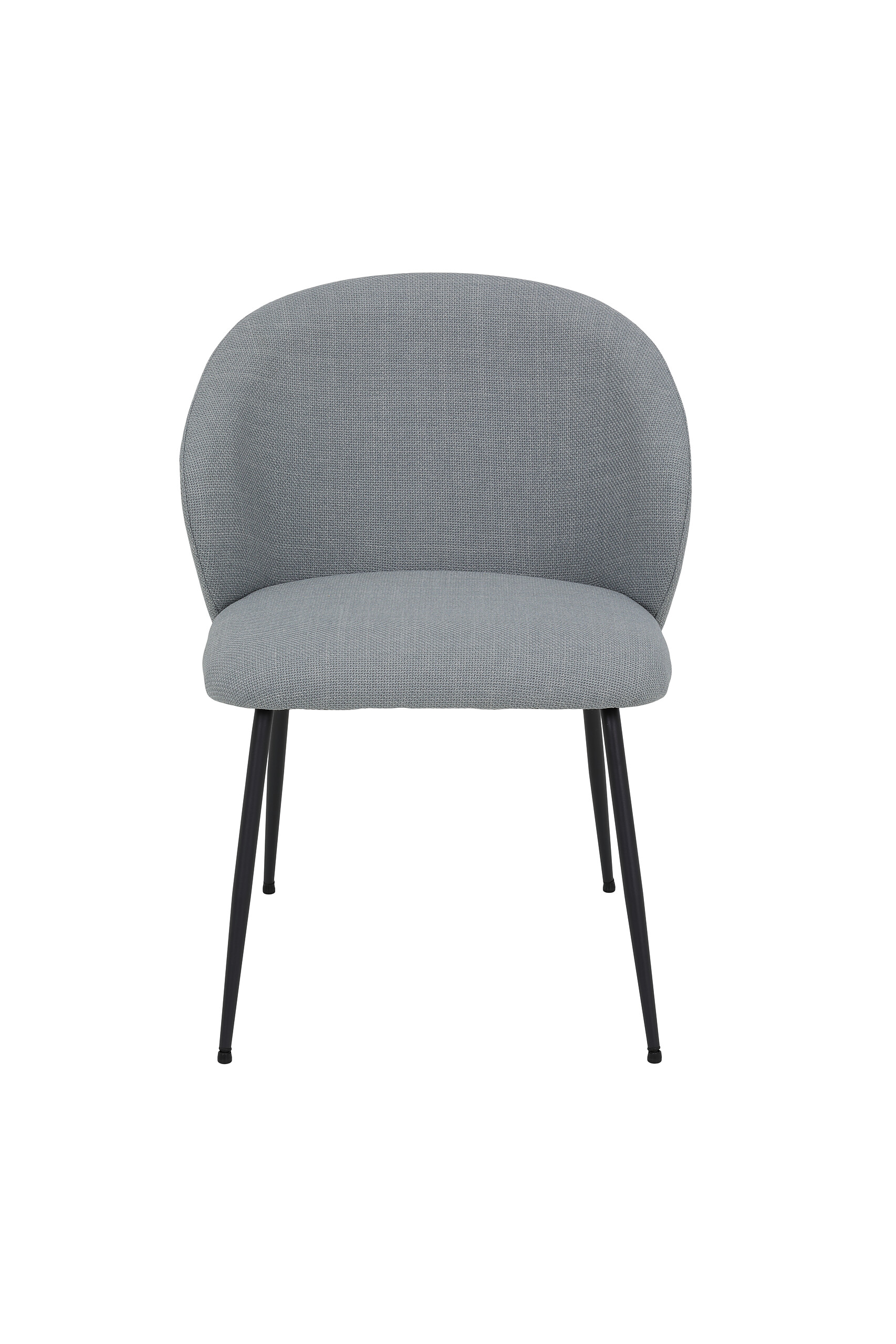 Stuhl Graz grau schwarz Microfaser Metall