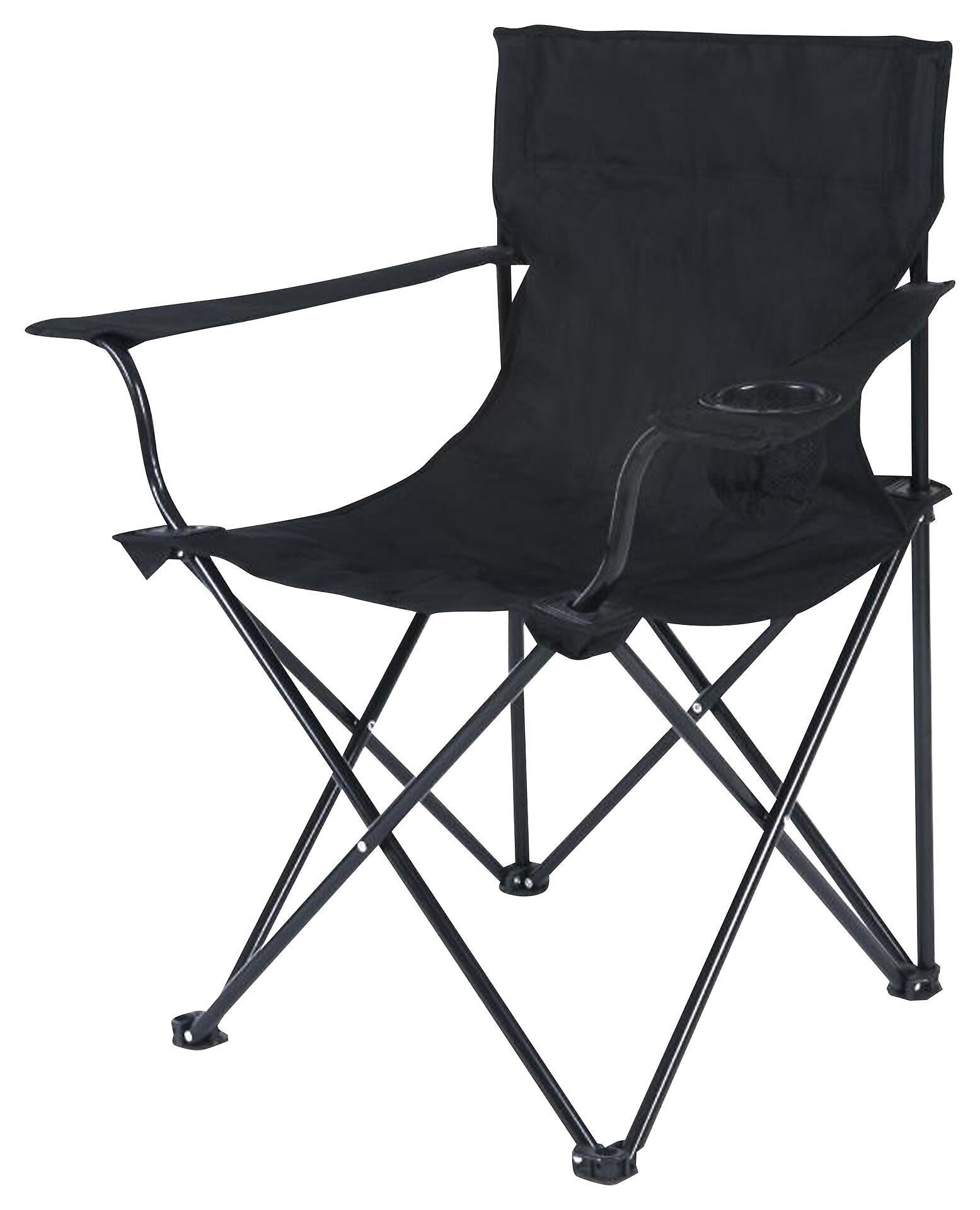 POCOline Campingstuhl anthrazit Metall B/H/L: ca. 51x81x51 cm