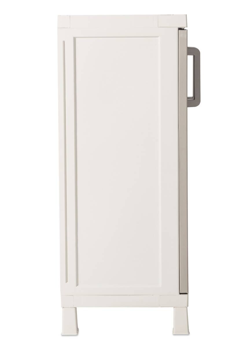 Toomax Kunststoffschrank Wood Midi hellgrau Kunststoff B/H/T: ca. 65x93x37 cm