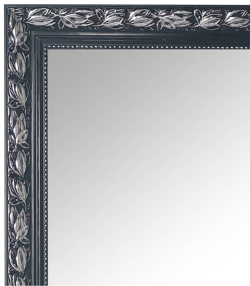 Mirrors&More Rahmenspiegel TANJA schwarz silber Optik B/H/T: ca. 50x150x3,5 cm