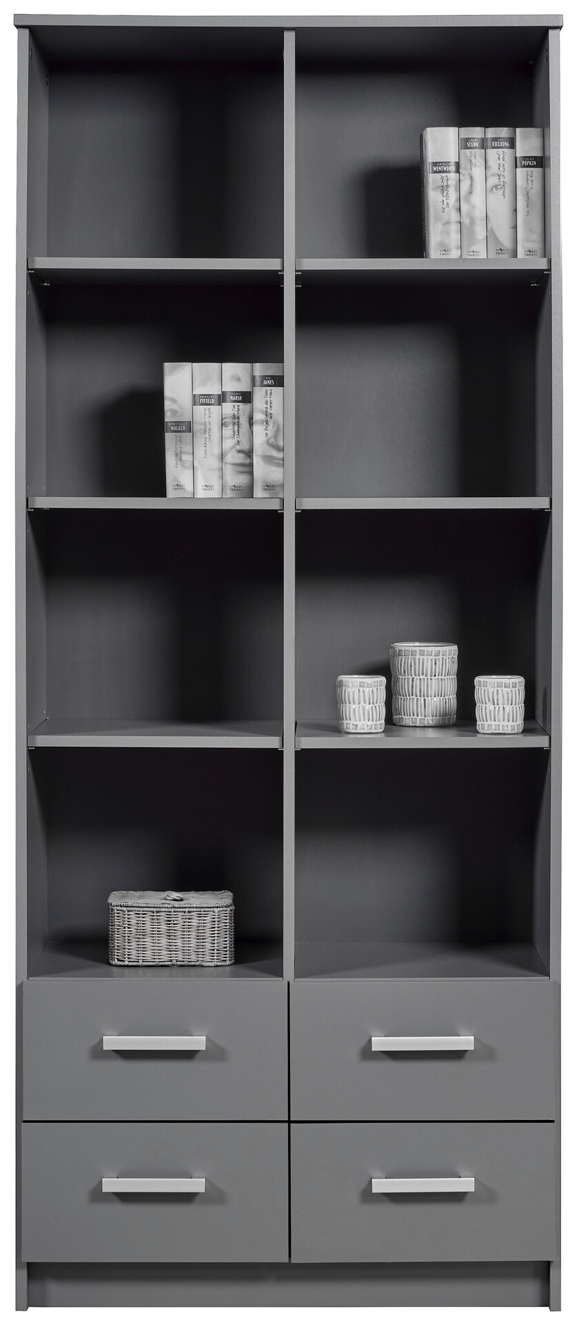 Regal Elenzio Graphit B/H/T: ca. 81,5x191,2x40 cm