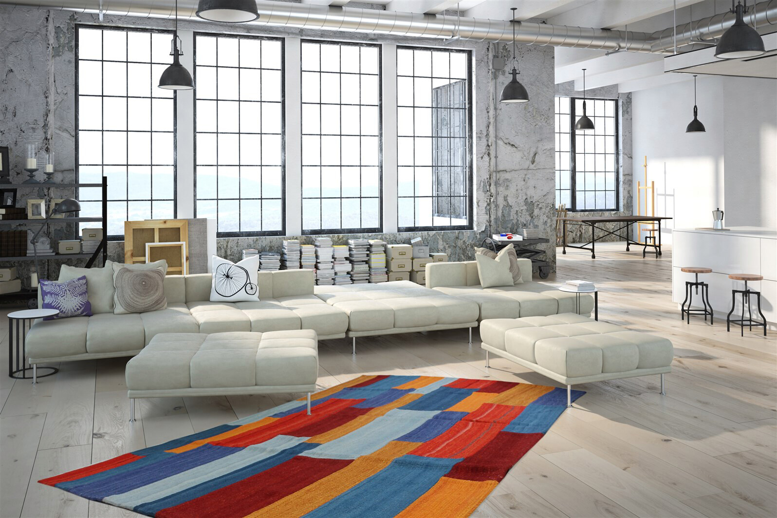 Kayoom Kurzflorteppich Radical 330 rot B/L: ca. 80x150 cm