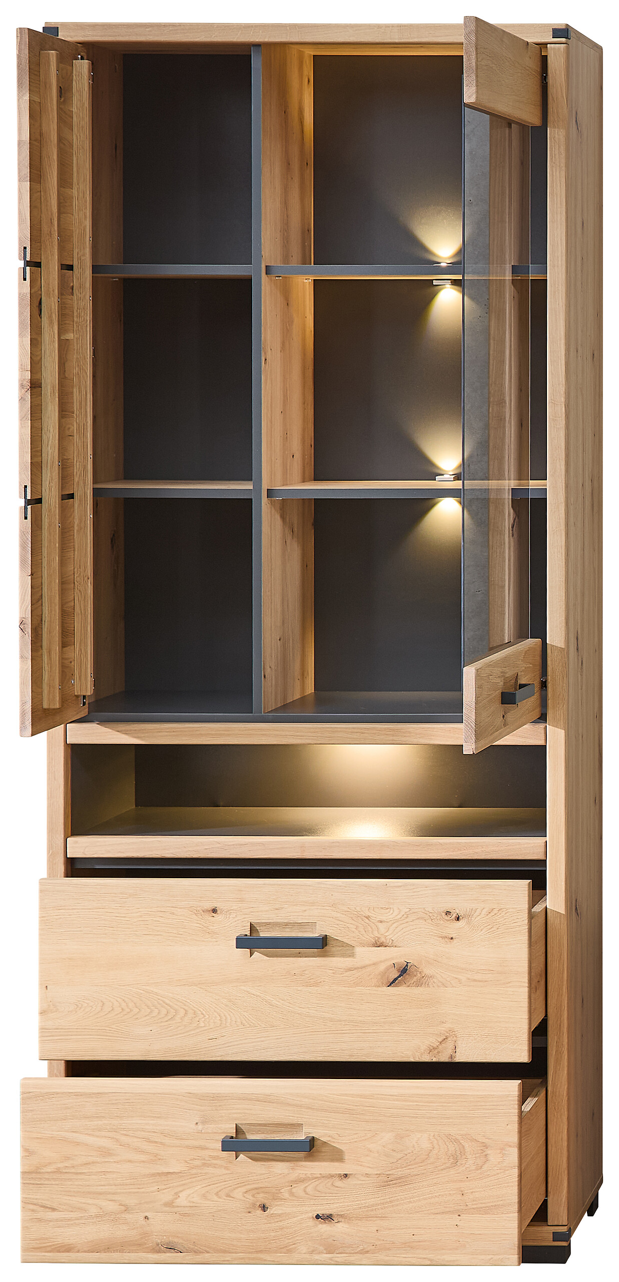 Vitrine Genua B/H/T: ca. 85x204x38 cm Vitrine Genua B/H/T: ca. 85x204x38 cm