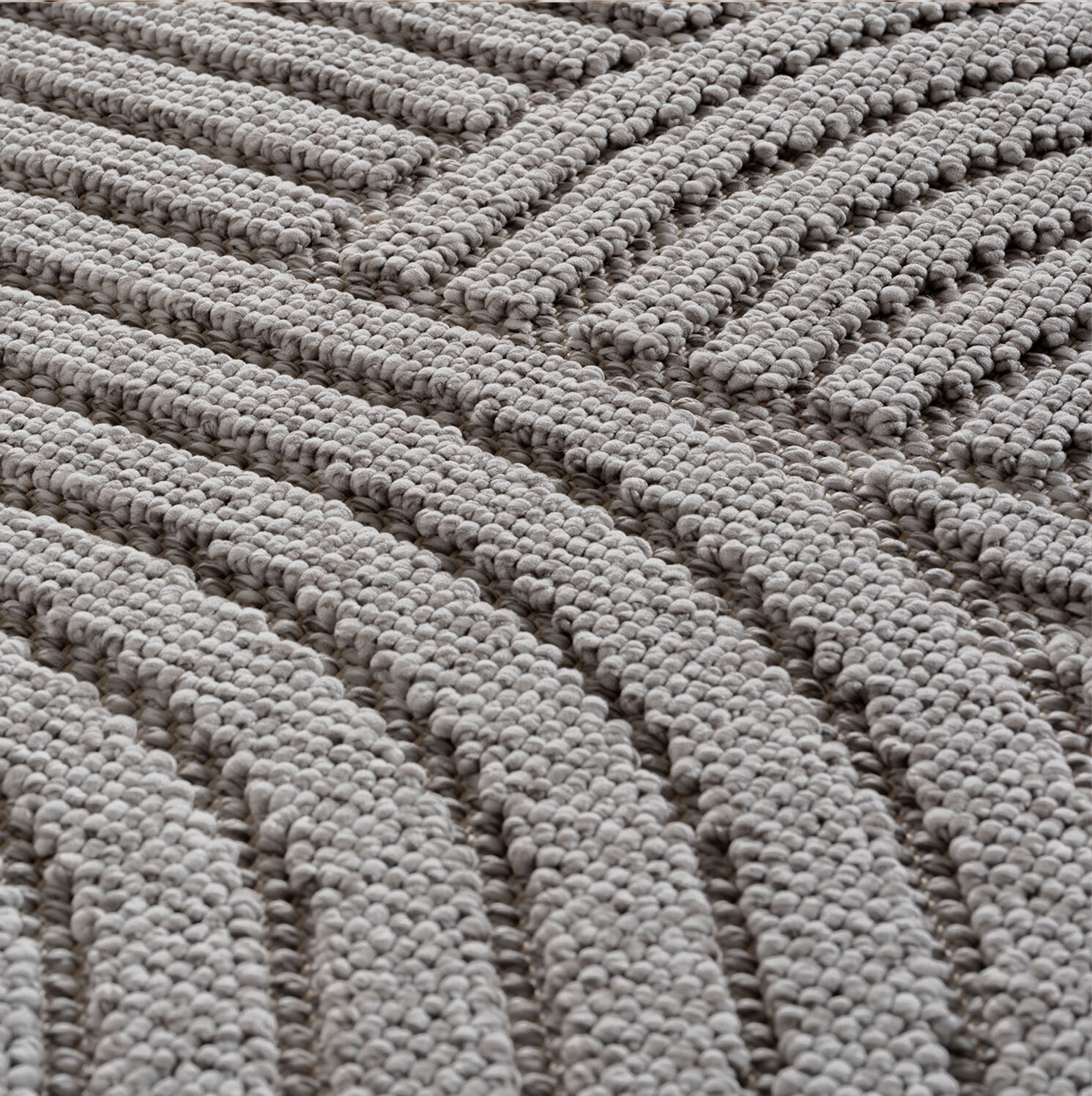 Ayyildiz Kurzflorteppich HELIX silber B/H/L: ca. 60x0,7x110 cm