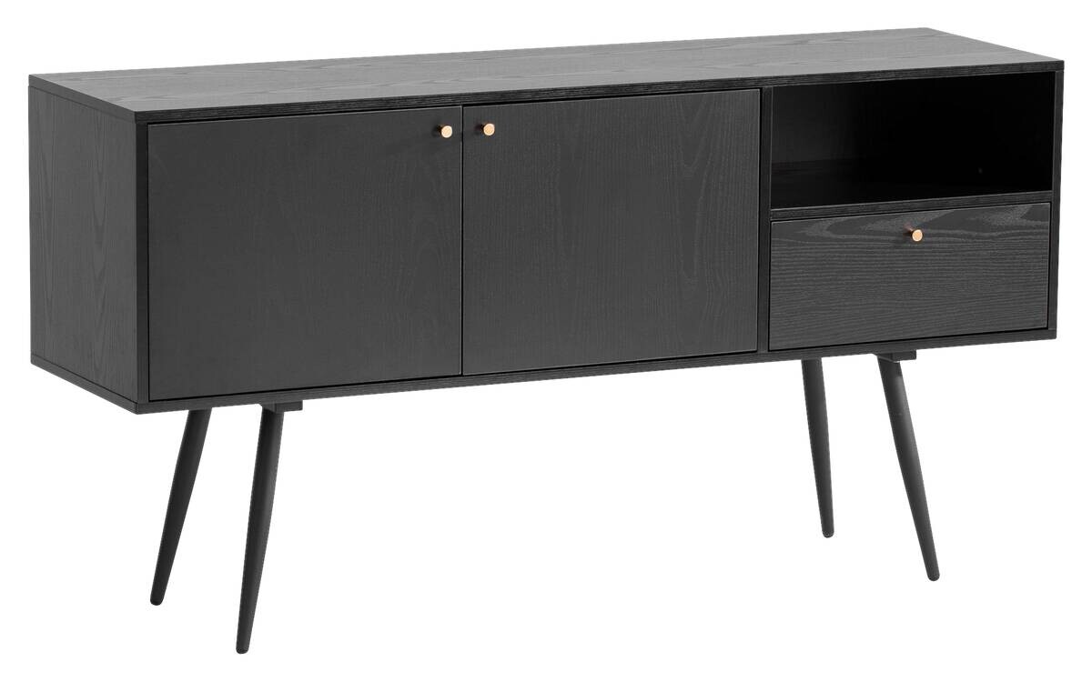 Sideboard schwarz B/H/T: ca. 140x75x40 cm