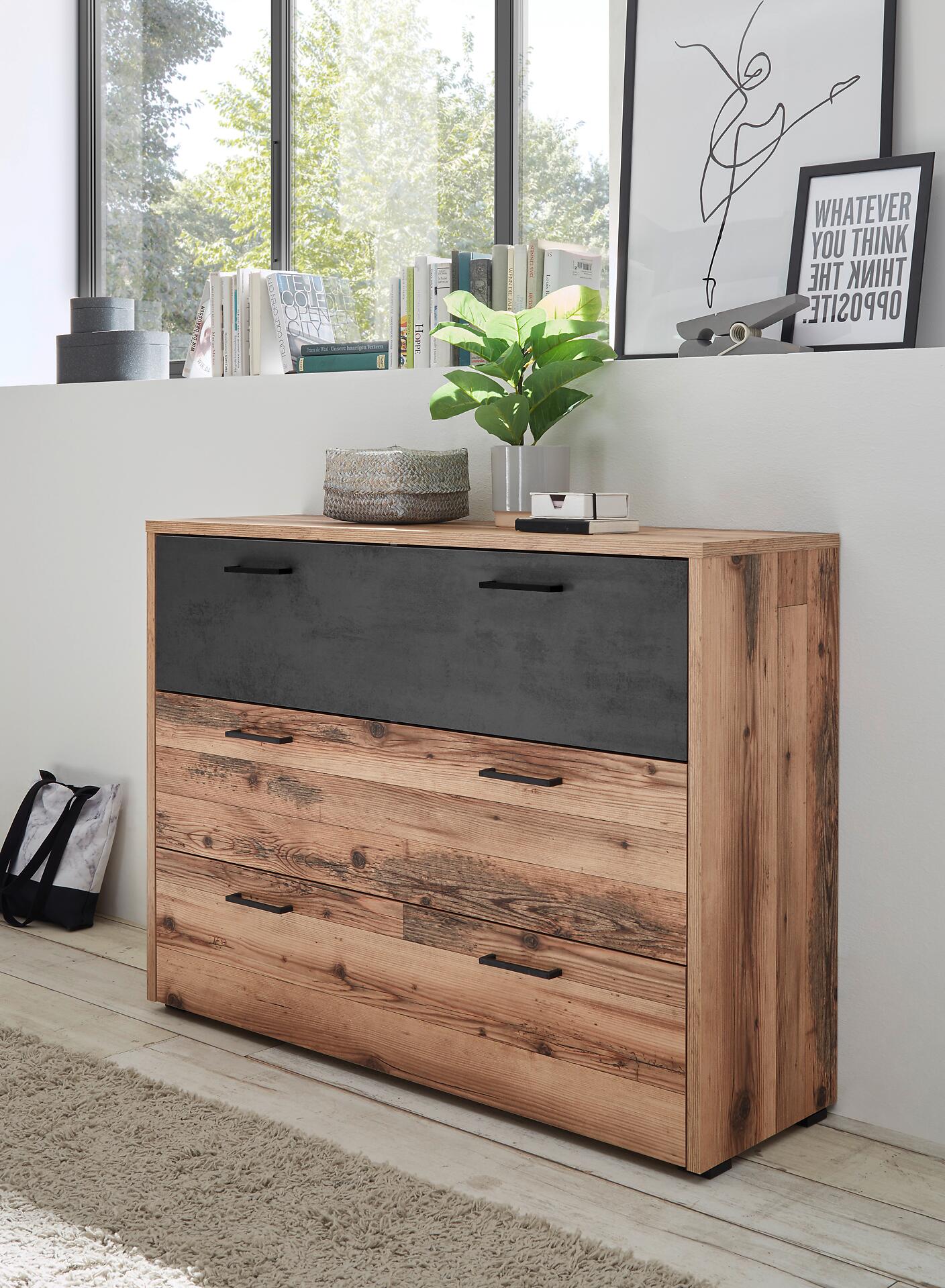 Kommode Alicante Alpin Lodge Nachbildung B/H/T: ca. 120x89x38 cm