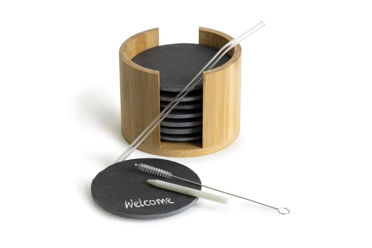 Max & Moritz Besteck natur Bambus B/H/L: ca. 15,5x13,8x23 cm