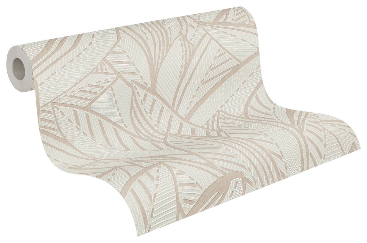 A.S.Creation Vliestapete grau weiß B/H/D: ca. 53x1005x9,7 cm