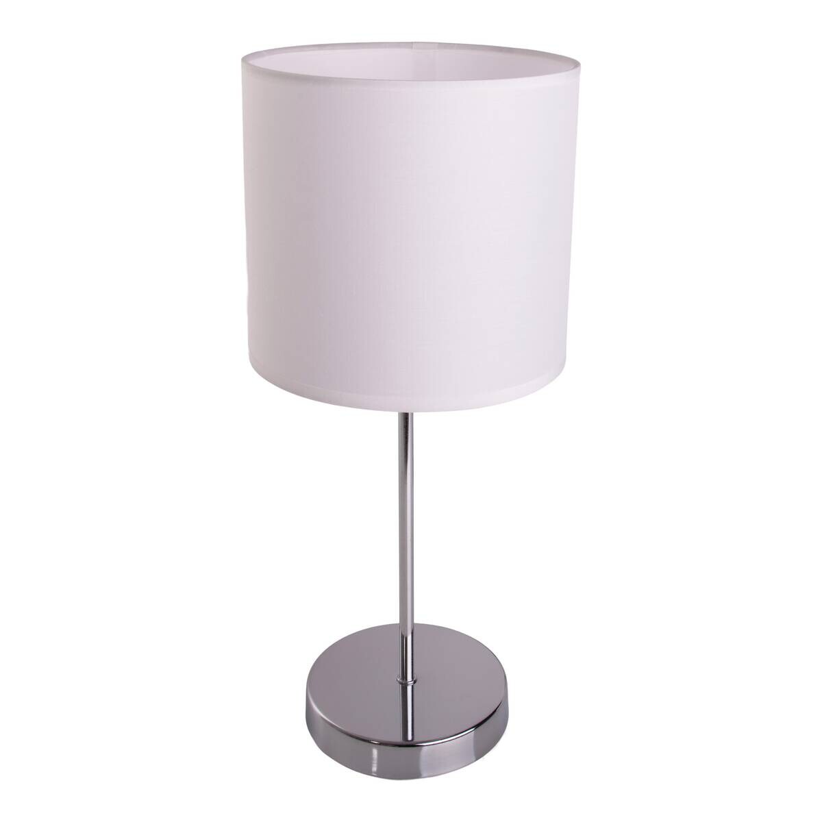 Näve Leuchten Tischleuchte 3112023 weiß Textil Kunststoff Metall B/H/T: ca. 18,5x38,5x18,5 cm E27 1 Brennstellen