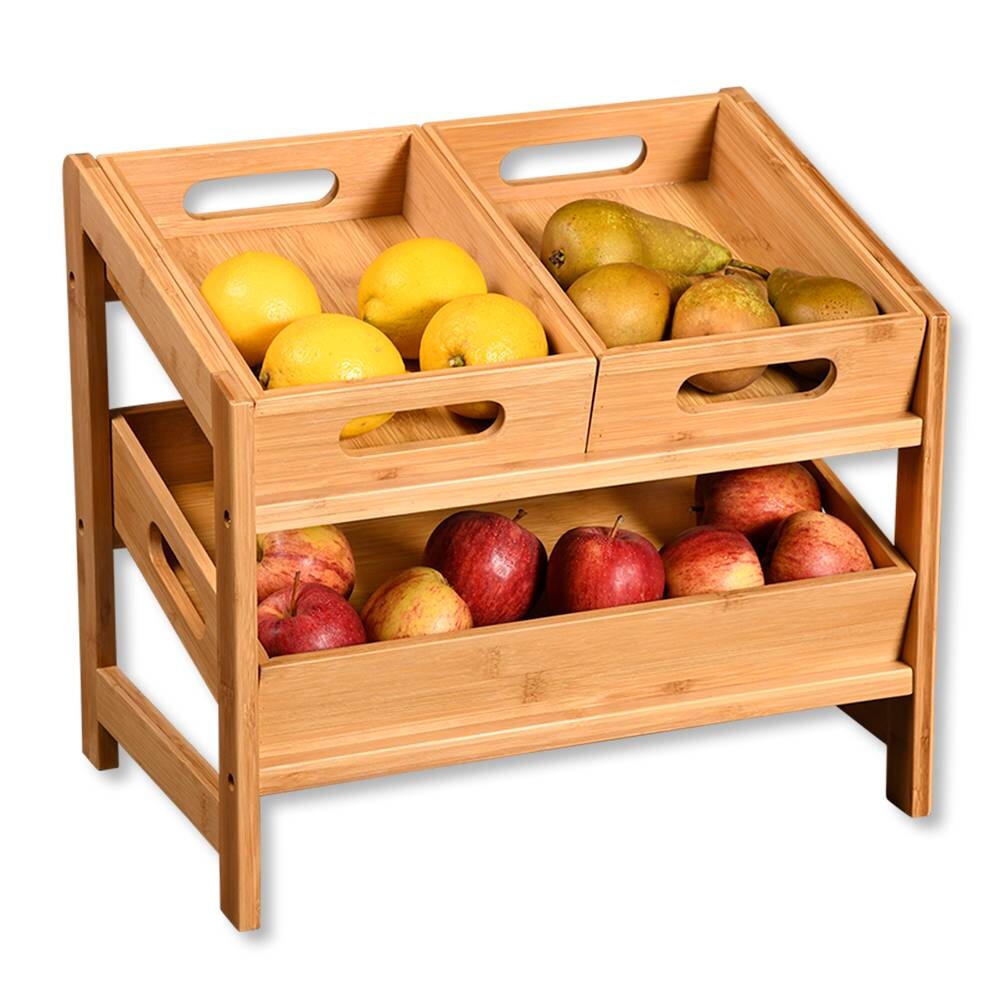 Kesper Küchen-/Aufbewahrungsregal natur Bambus B/H/L: ca. 34,5x39,5x26 cm