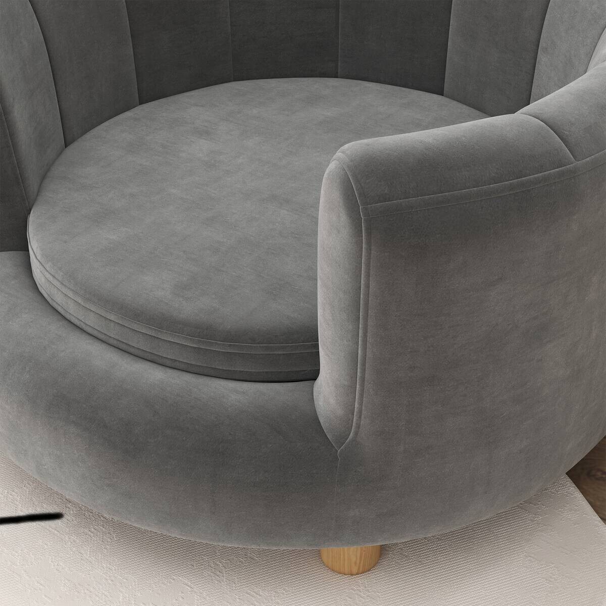 PawHut Hundesofa grau Polyester B/H/L: ca. 64x37x65 cm