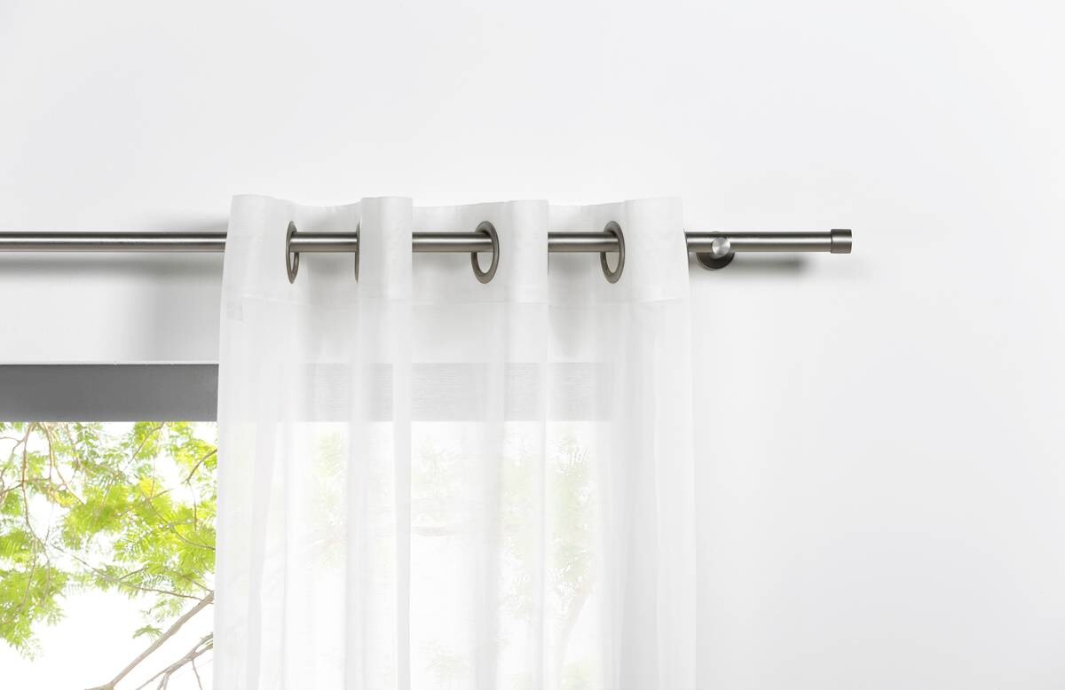 Ösenvorhang PURE weiß B/L: ca. 135x245 cm