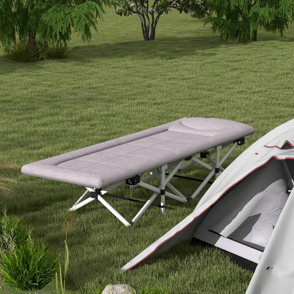 Outsunny Feldbett B/H/L: ca. 65x42x200 cm