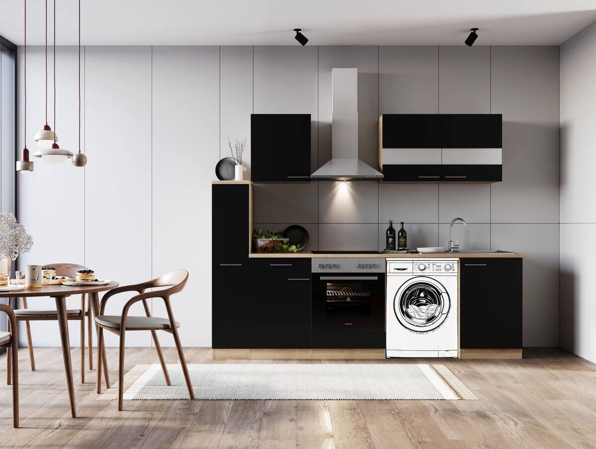 Respekta Küchenblock Merle weiß B/H/T: ca. 250x200x60 cm