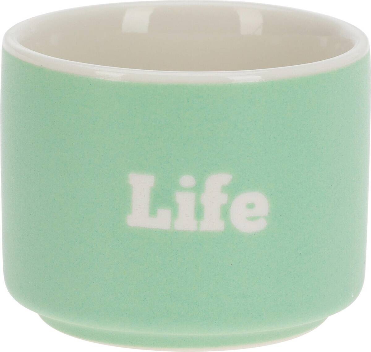 Becherset mehrfarbig Porzellan 6 tlg.