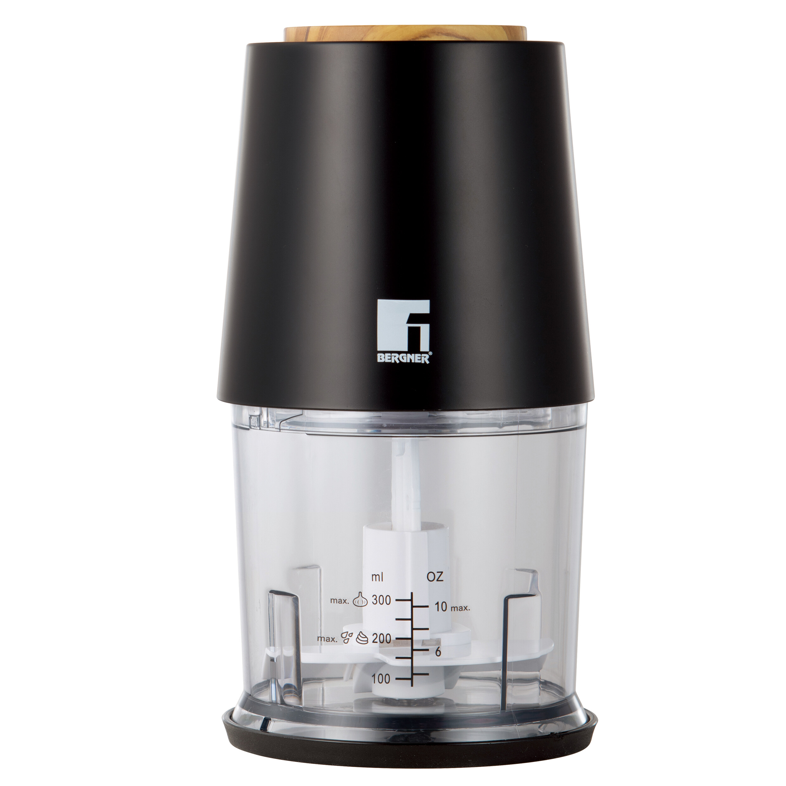 BERGNER Zerkleinerer schwarz B/H/L: ca. 13x24,5x13 cm