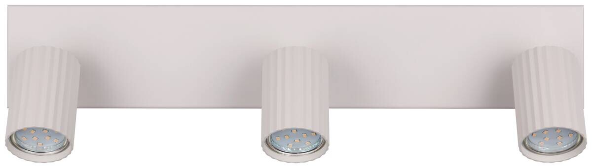 Reality Leuchten Spots Soka grau Metall B/H/L: ca. 50x14,5x9 cm GU10 3 Brennstellen