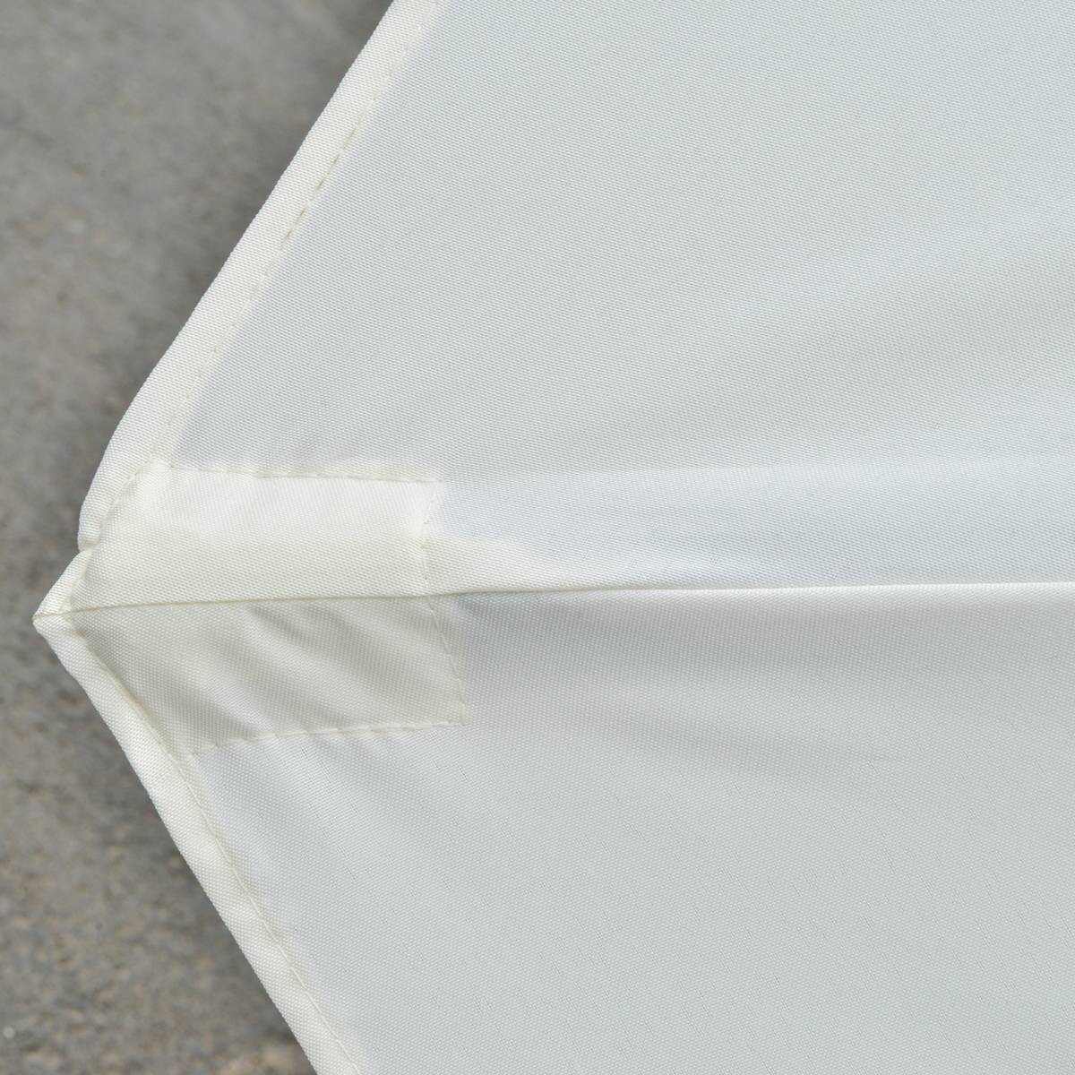 Outsunny Sonnenschirm mit Solar-LED-Leuchte bunt Polyester B/H/L: ca. 265x240x450 cm