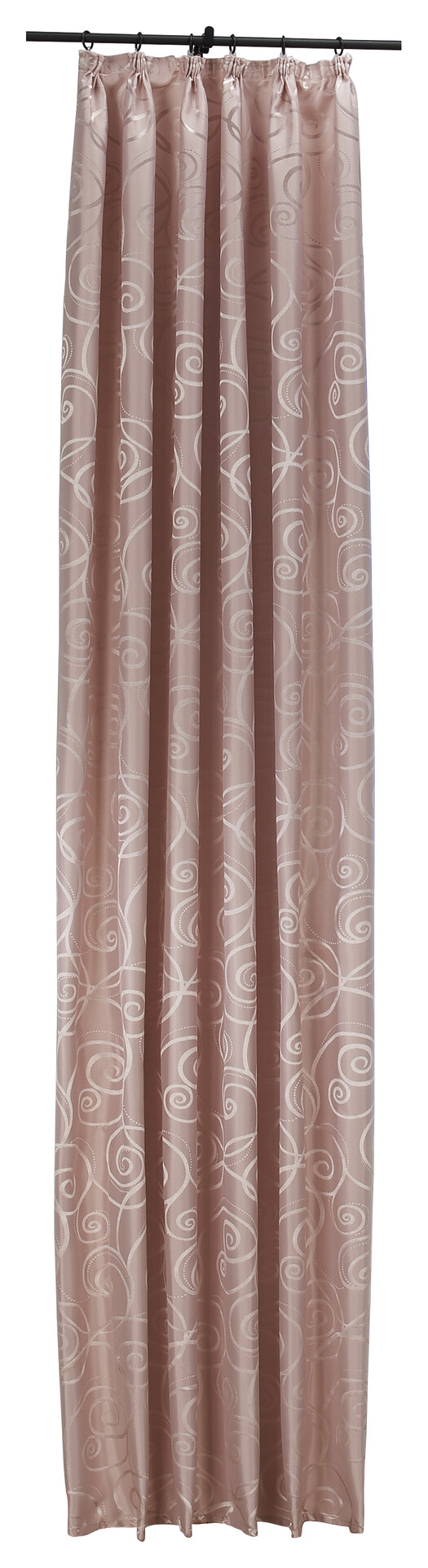 silver edition Dekovorhang Triest rosé B/H: ca. 140x245 cm