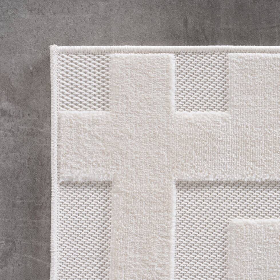 Ayyildiz Kurzflorteppich DOHA creme B/L: ca. 160x230 cm