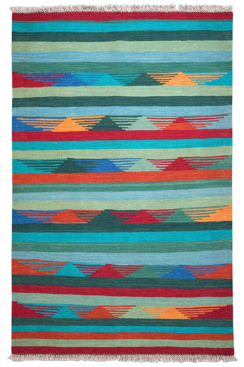 PersaTepp Teppich Kelim Gashgai bunt B/H/L: ca. 100x1x156 cm