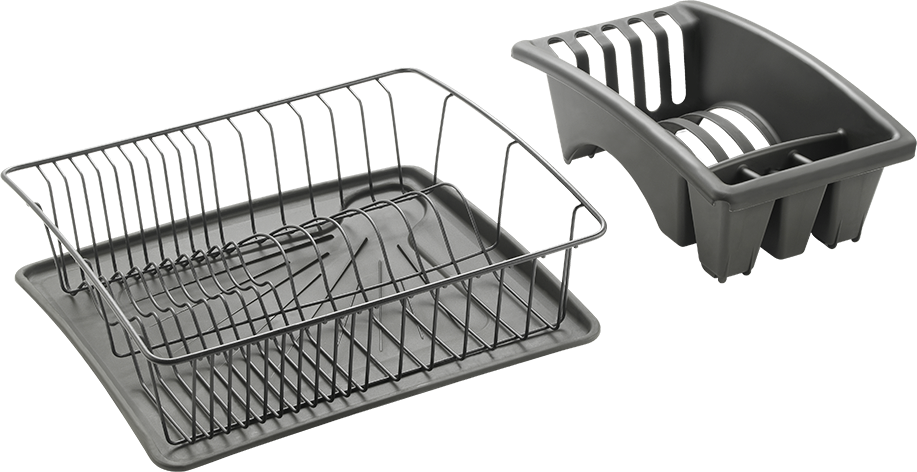 Metaltex Spülkorb Aquatex Plus Lava mattschwarz Metall