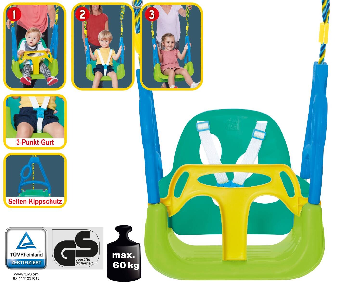 Schaukel grün B/T: ca. 40x17 cm