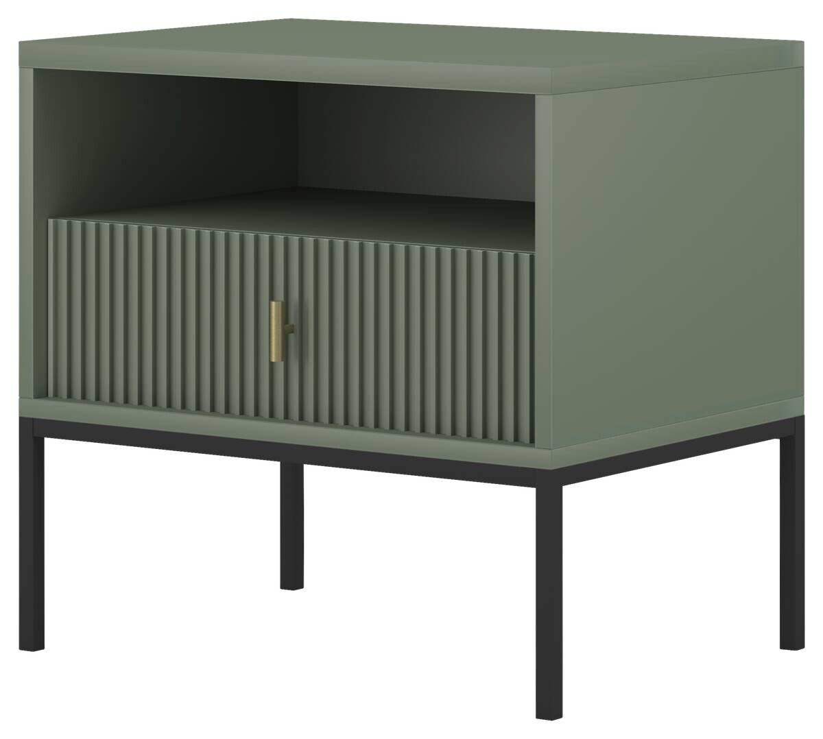 Nachtkonsole MAGGIORE grün B/H/T: ca. 53,9x52,4x39 cm