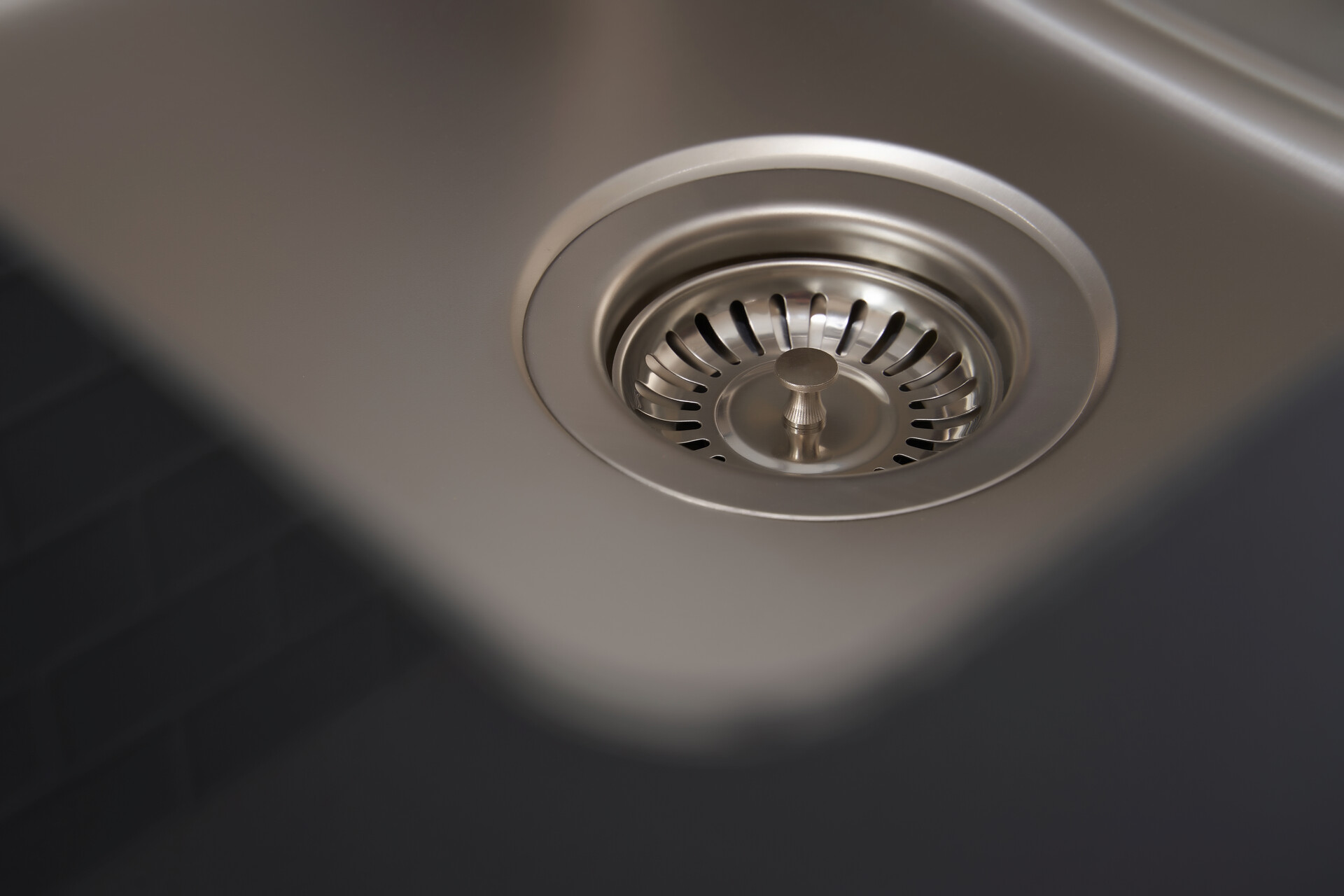 Respekta Einbauspüle New York 86 x 50 S schwarz Glas Edelstahl B/H/T: ca. 86x21x50 cm