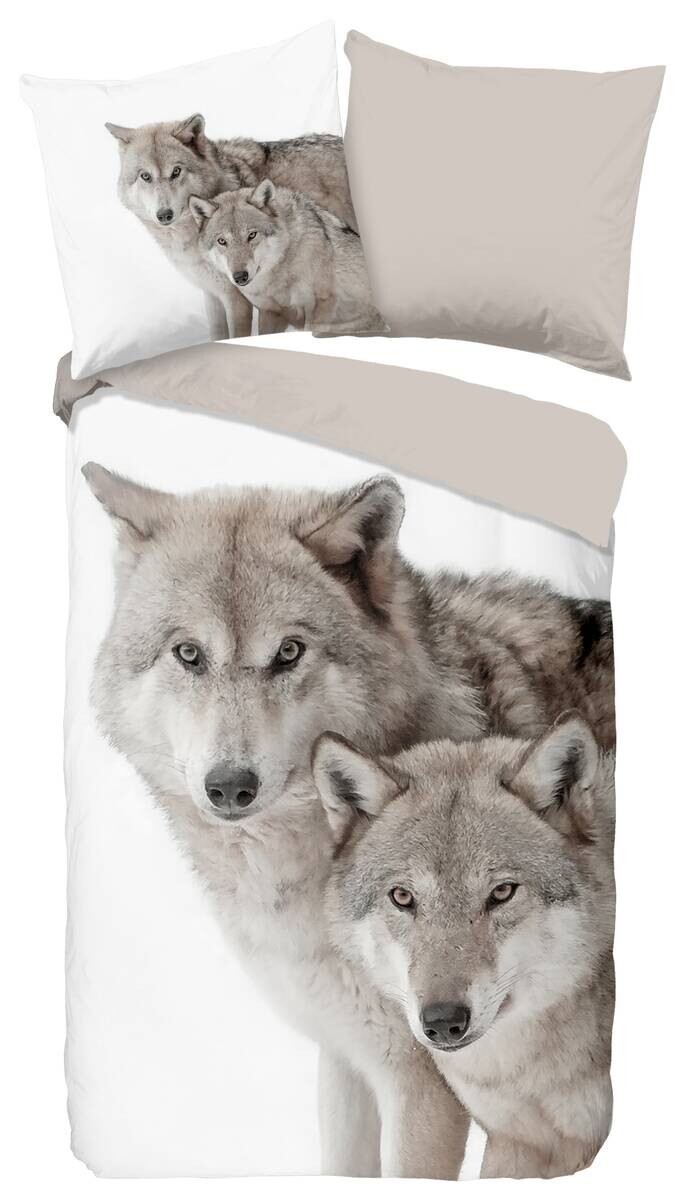 Baumwoll Bettwäsche Fera Flanell sand Baumwolle B/L: ca. 155x220 cm