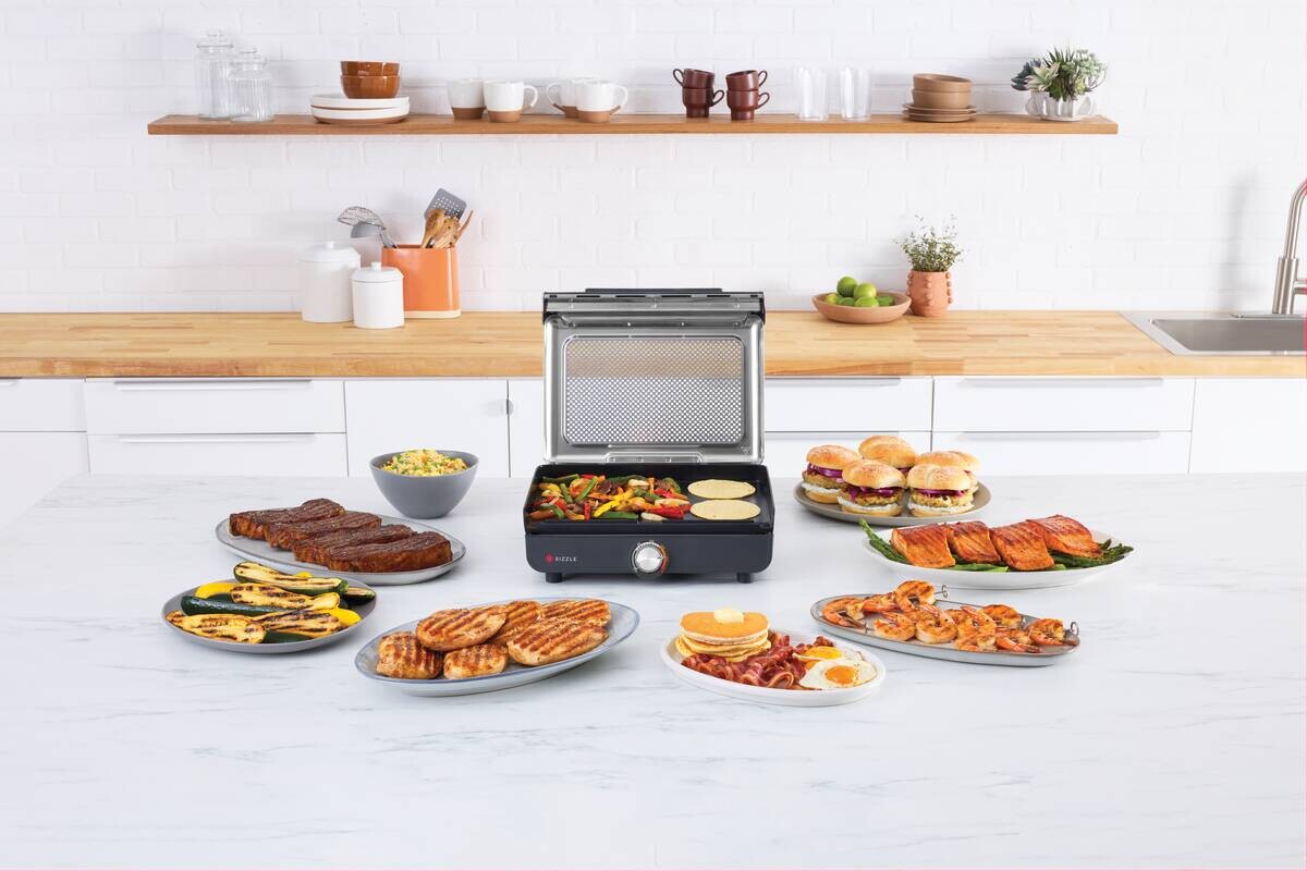 Ninja Grillplatte schwarz Edelstahl Aluminium B/H/L: ca. 7x13x37,5 cm