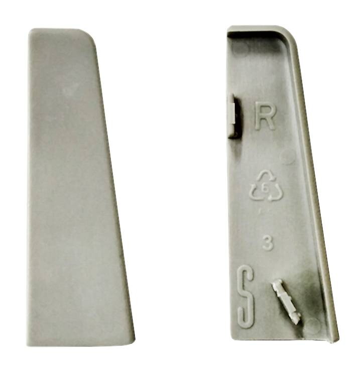 Endkappe grau L/B/H: ca. 1x1x5,8 cm