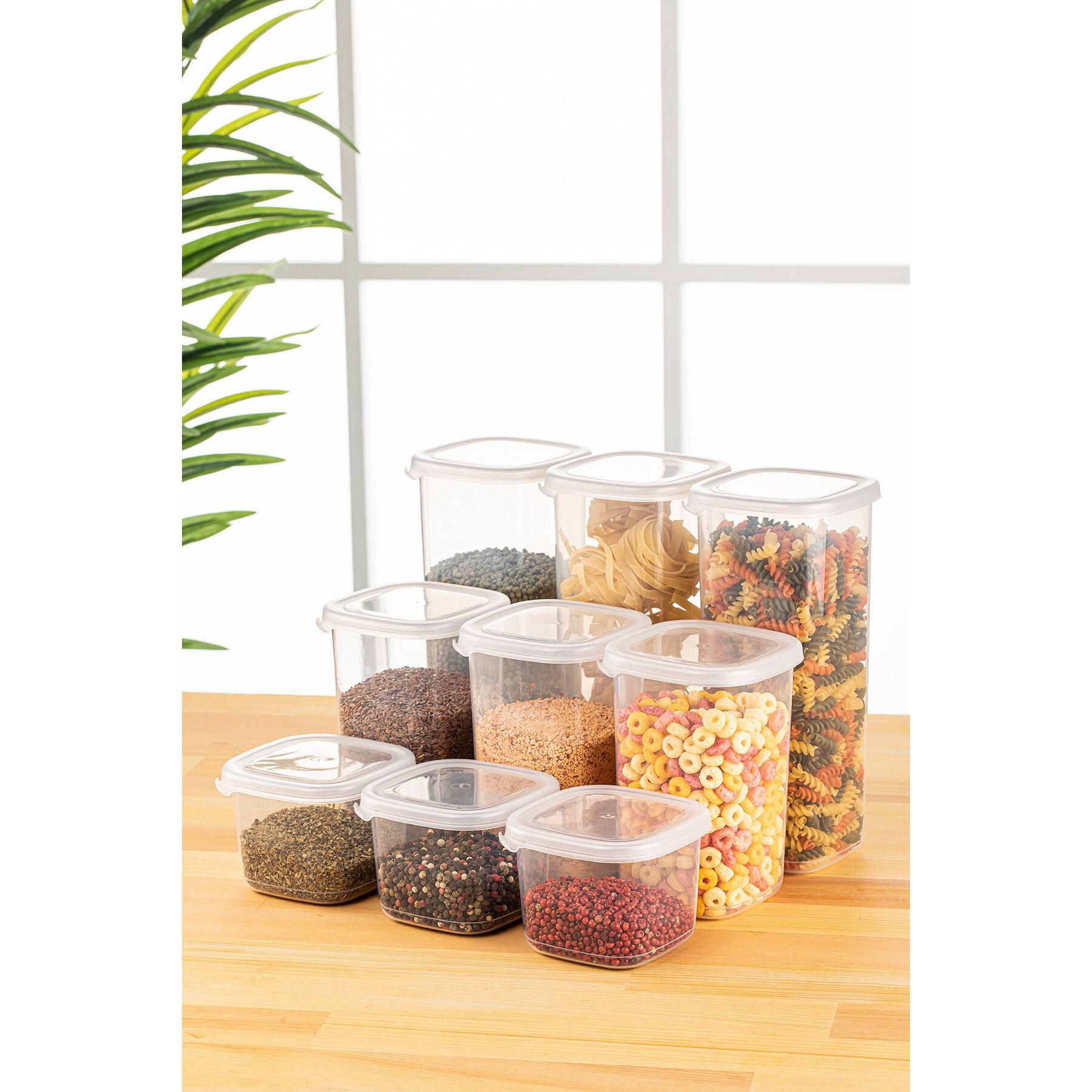 HermiaConcept Vorratsdosenset 9-tlg. weiß