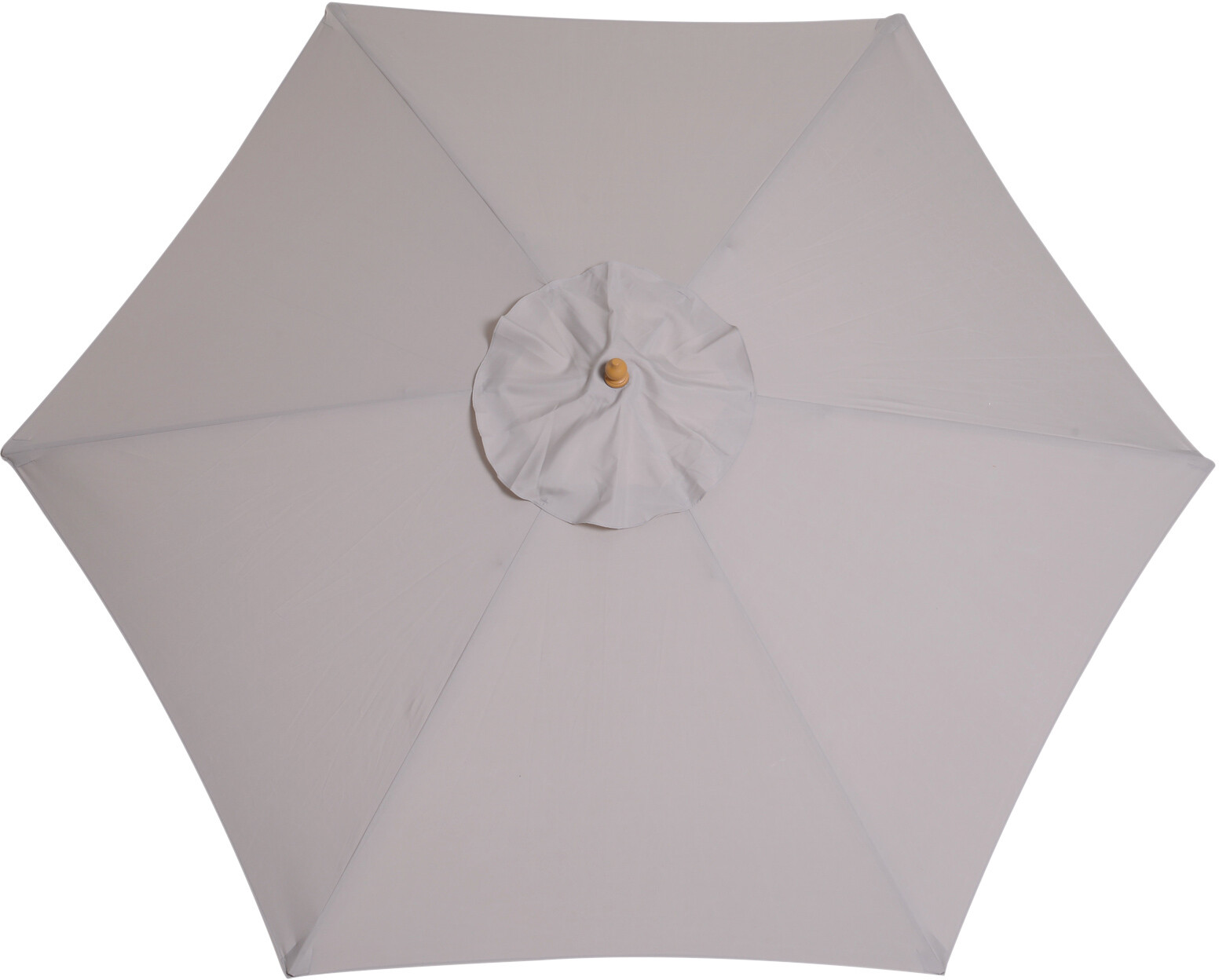 Outsunny Sonnenschirm grau Bambus H/D: ca. 230x250 cm