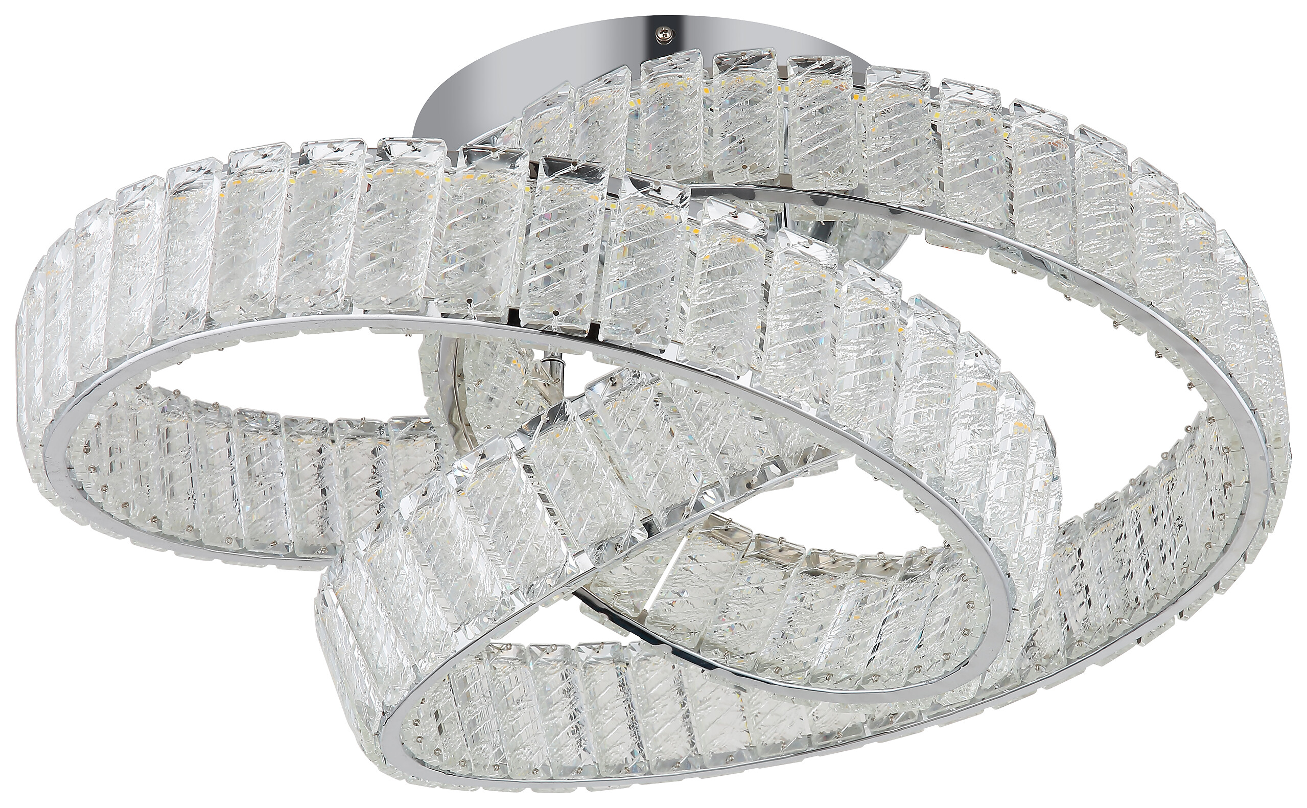 GLOBO Deckenleuchte Chrom klar Metall B/H/D: ca. 47x26x60 cm 1 Brennstellen