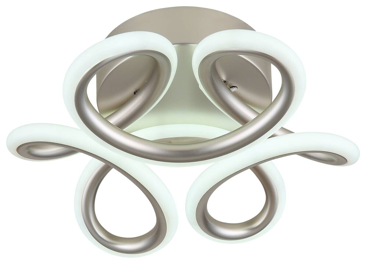 GLOBO Deckenleuchte silber Aluminium Metall H/D: ca. 10x26 cm 1 Brennstellen