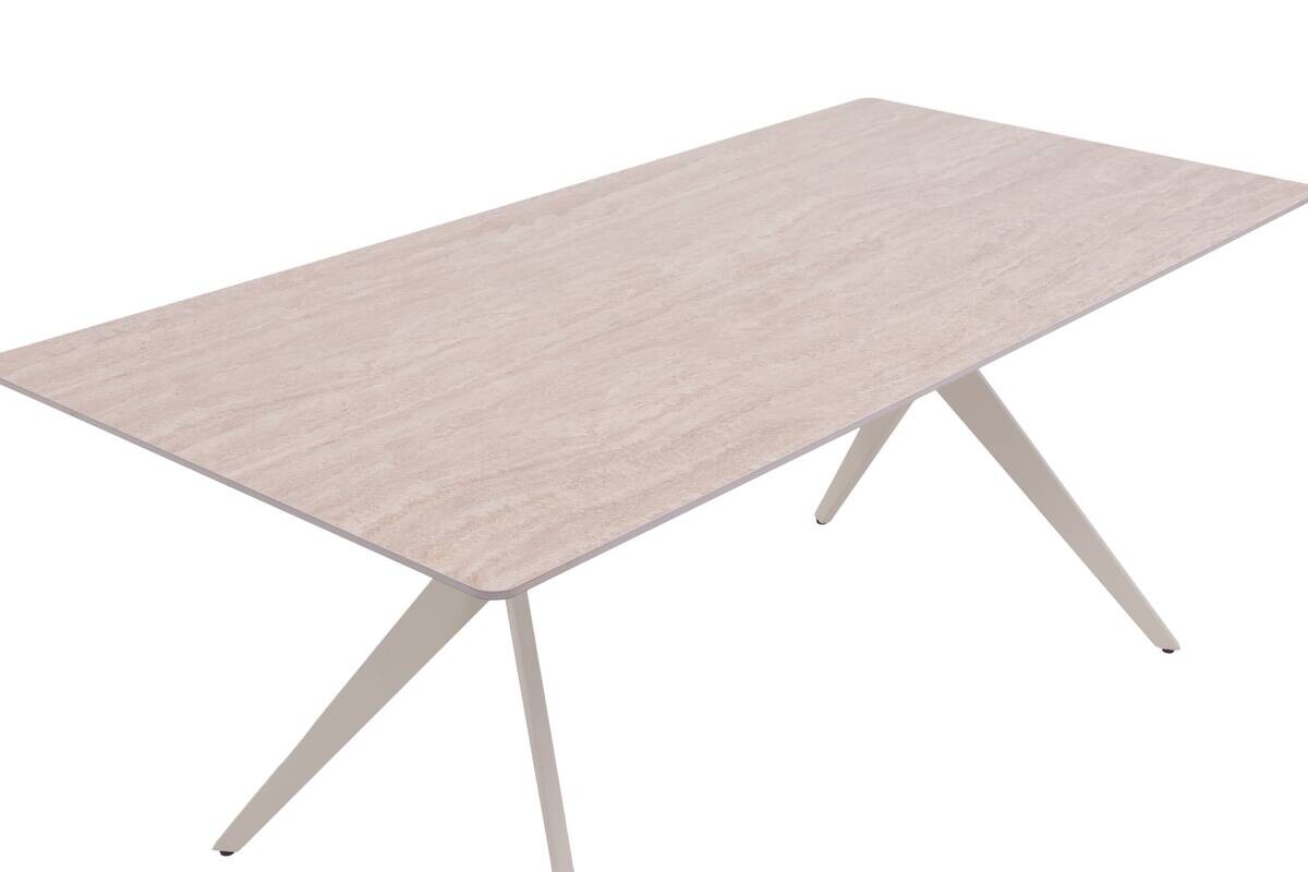 Esstisch Paccino II Marmoroptik weiß B/H/T: ca. 180x76x90 cm