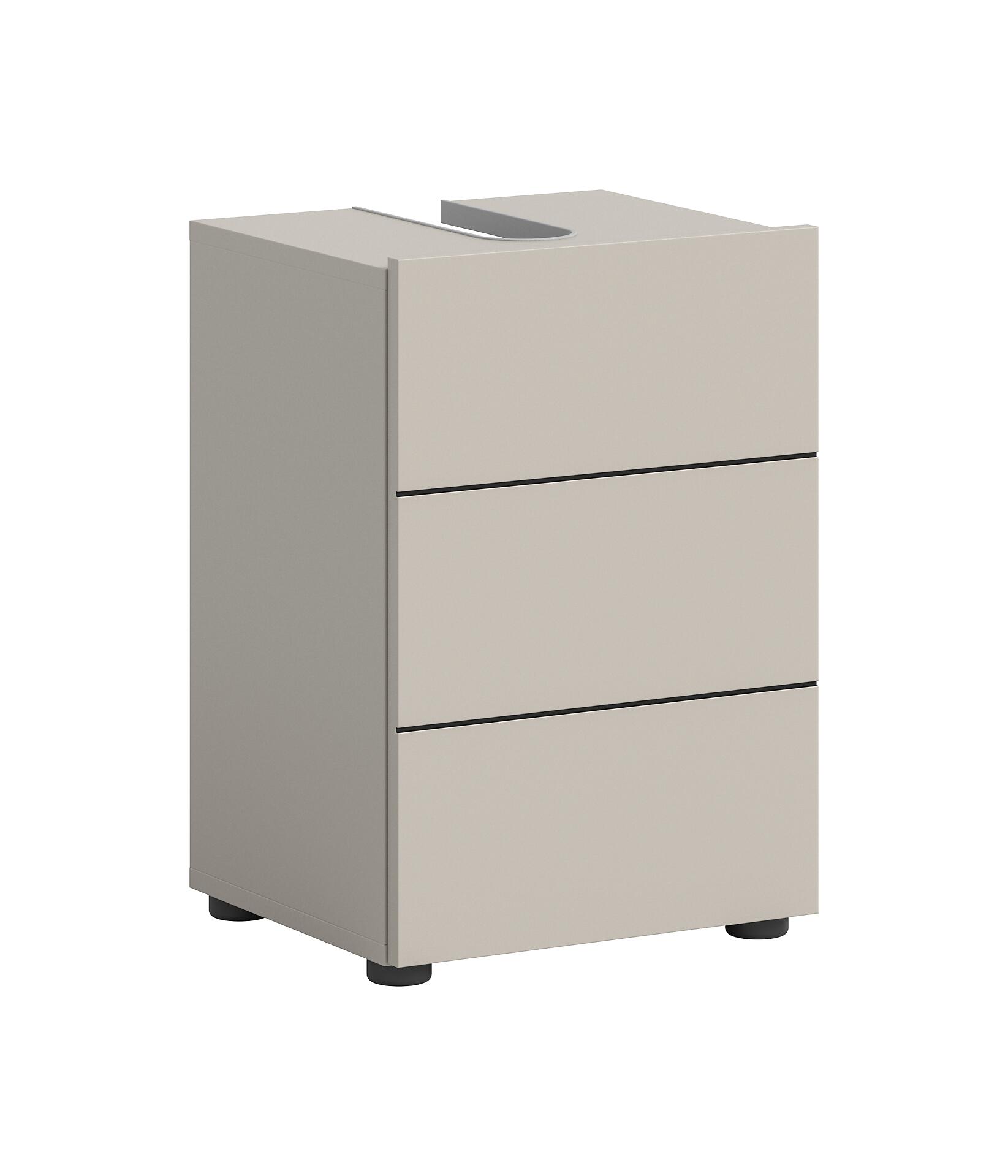 Waschbeckenunterschrank VIRA Cashmere schwarz B/H/T: ca. 38x56x34 cm