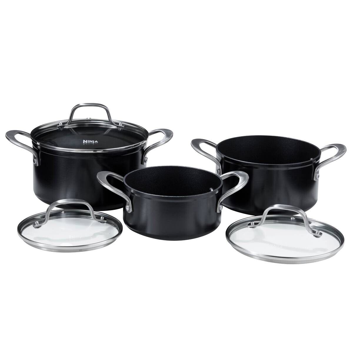 Ninja Topfset ZEROSTICK Essentials C13000DE schwarz Aluminium 3 tlg.