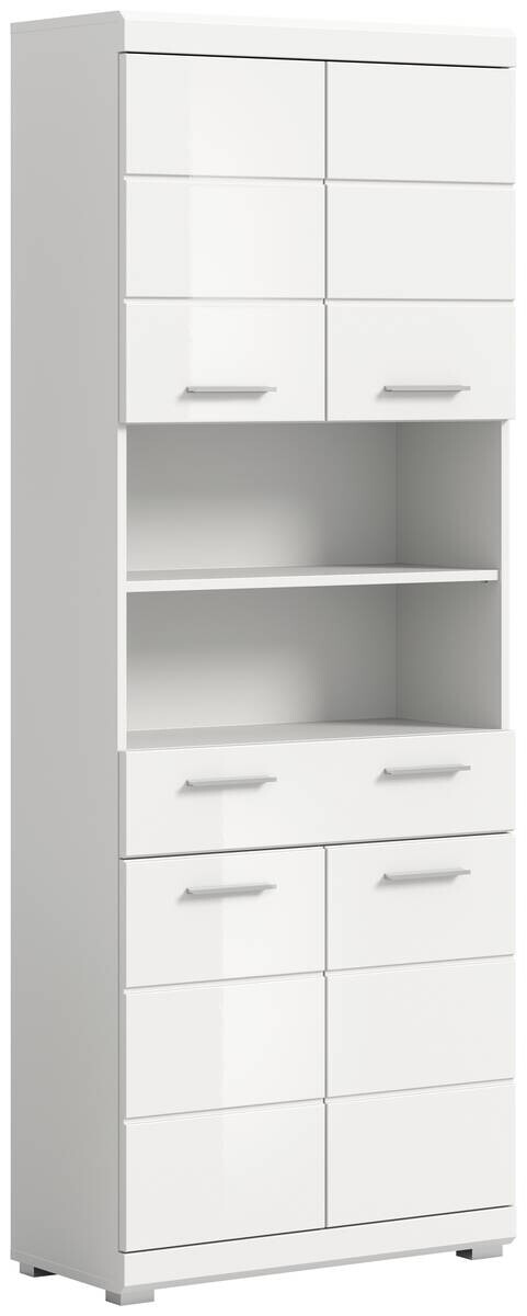 Badhochschrank Scout weiß weiß Hochglanz B/H/T: ca. 74x191x31 cm
