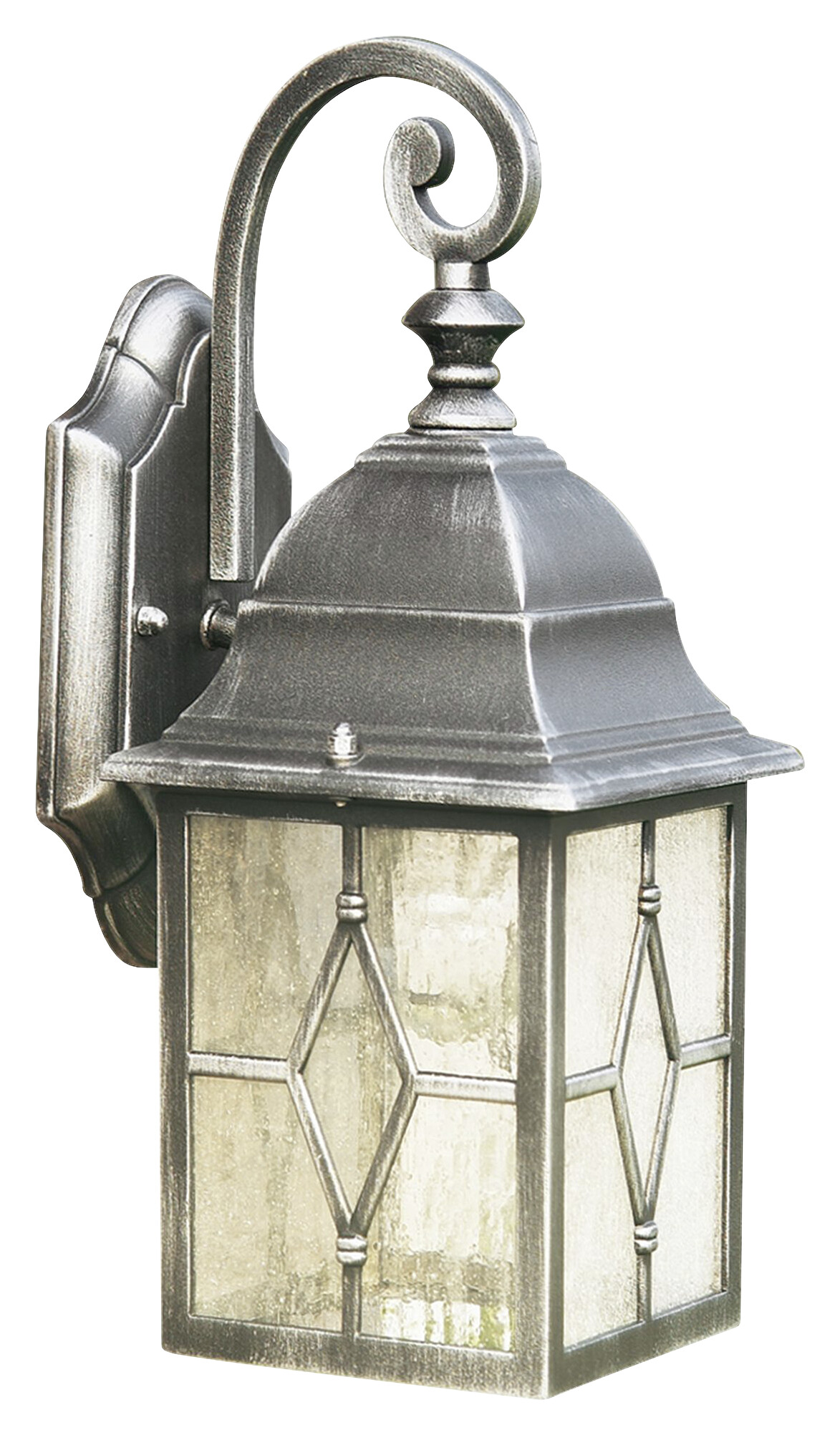 Searchlight Außenleuchte schwarz Stahl Glas B/H/T: ca. 15x33x18 cm E27 1 Brennstellen