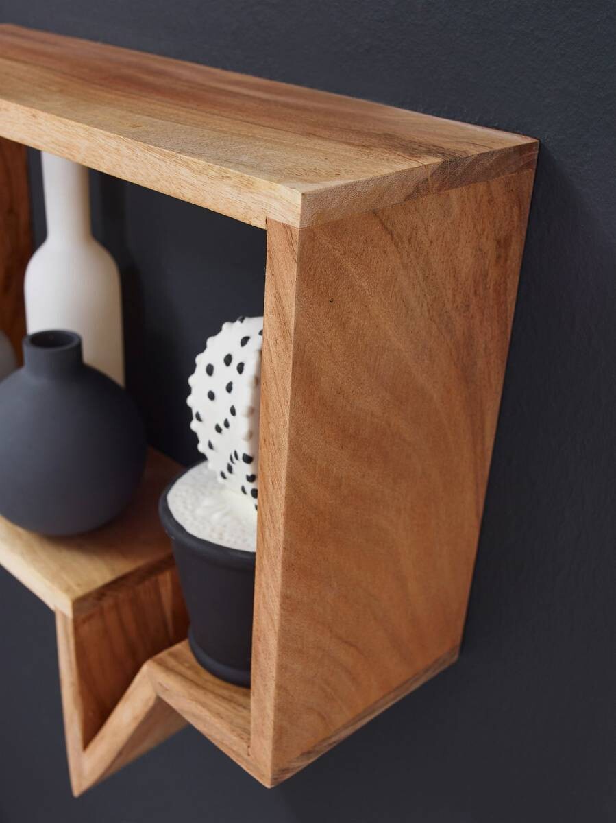 Wandregal natur B/H/T: ca. 50x49x13 cm