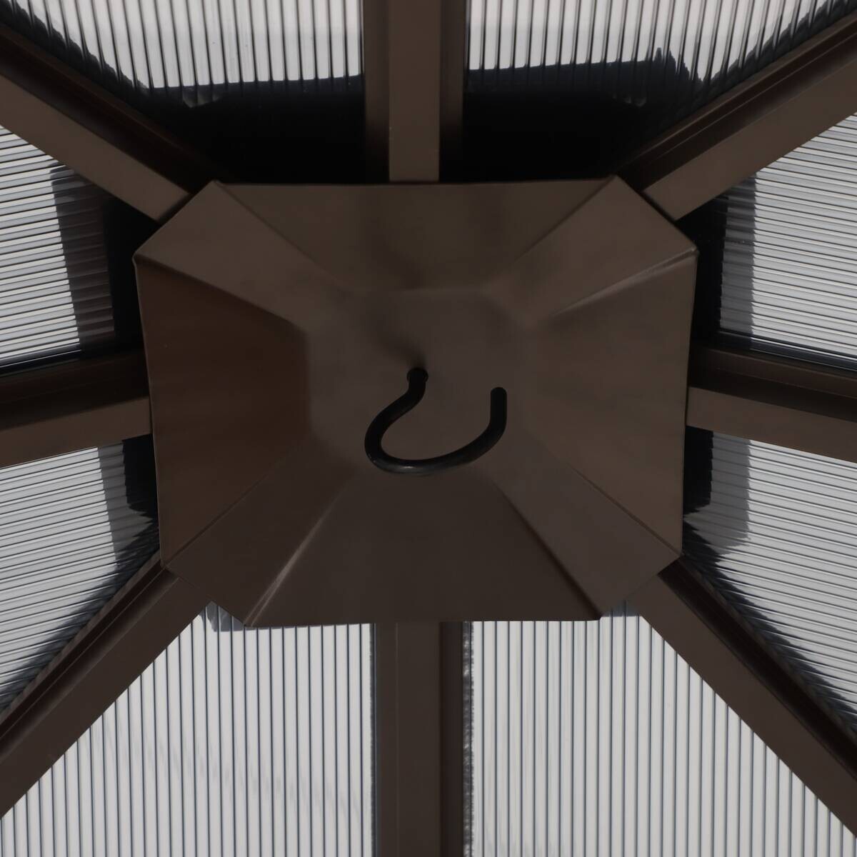 Pavillon Xenia grau Stahl B/H/L: ca. 300x270x300 cm