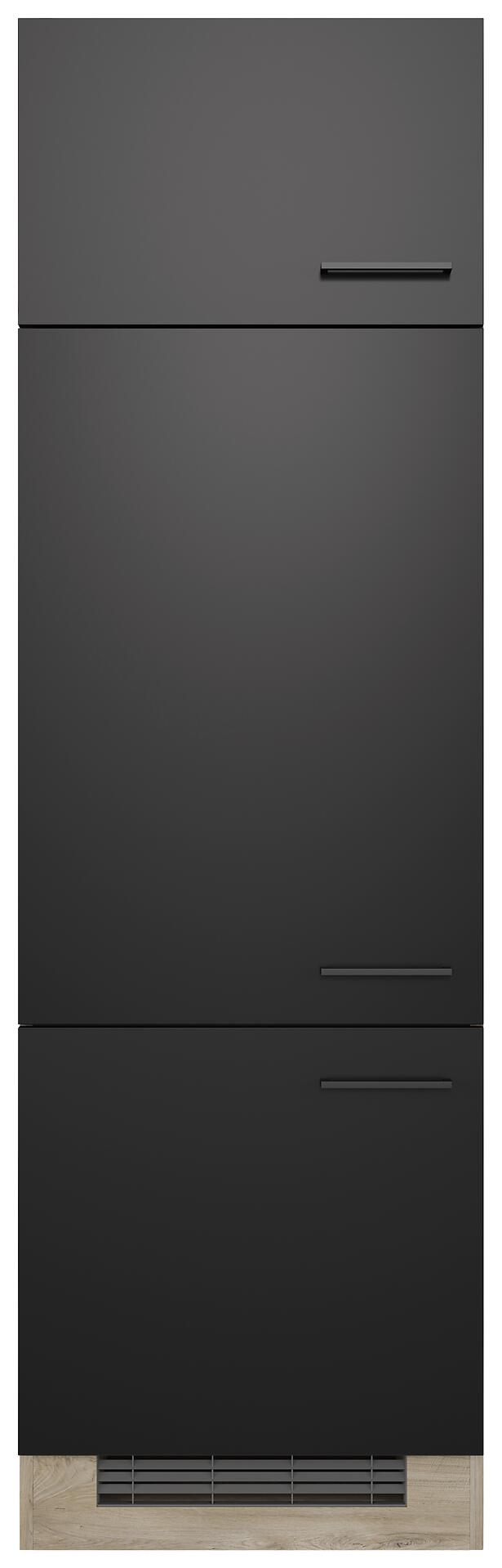 Kühlumbauschrank Capri schwarz matt B/H/T: ca. 60x200x57 cm Kühlumbauschrank Capri schwarz matt B/H/T: ca. 60x200x57 cm